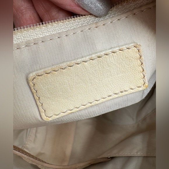 Chanel-Authentic-Paris Biarritz Tote GM Bag Shoulder Coated Canvas Leather Gold. - Picture 12 of 14